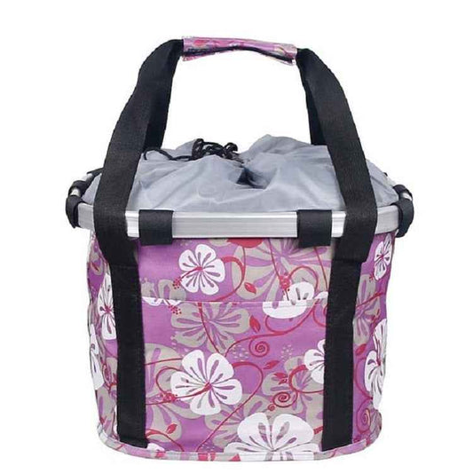 Bicycle Front Bag Basket Aluminum Alloy Foldable Basket, L