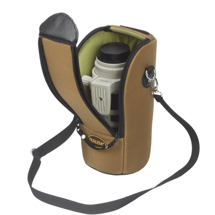 DULUDA 302 Breathable Waterproof And Shockproof Telephoto Camera Lens Bag, Khaki, Gray Black