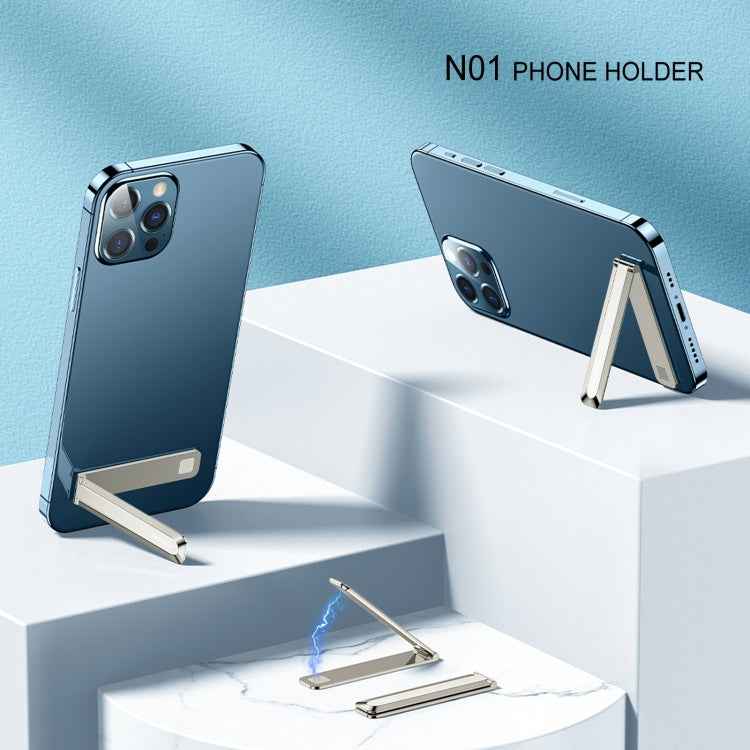 Oatsbasf 03654 Mini Mobile Phone Holder Back Sticker Portable Folding Desktop Multifunctional Magnetic Stand
