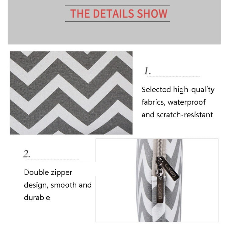 LiSEN LS-525 Wavy Pattern Notebook Liner Bag, 10 inches, 11.6 inches, 12 inches, 13 inches, 14 inches, 15 inches