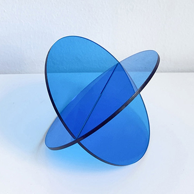 Blue Ball Magic Square Studio Background Ornament Photo Props, Translucent Blue Round Sheet, Translucent Blue Cross Circle, Blue Round Acrylic Ornament, Blue Square Acrylic Ornament, Acrylic Clock, Translucent Acrylic Clock, Blue Ball Rubik Cube       ...