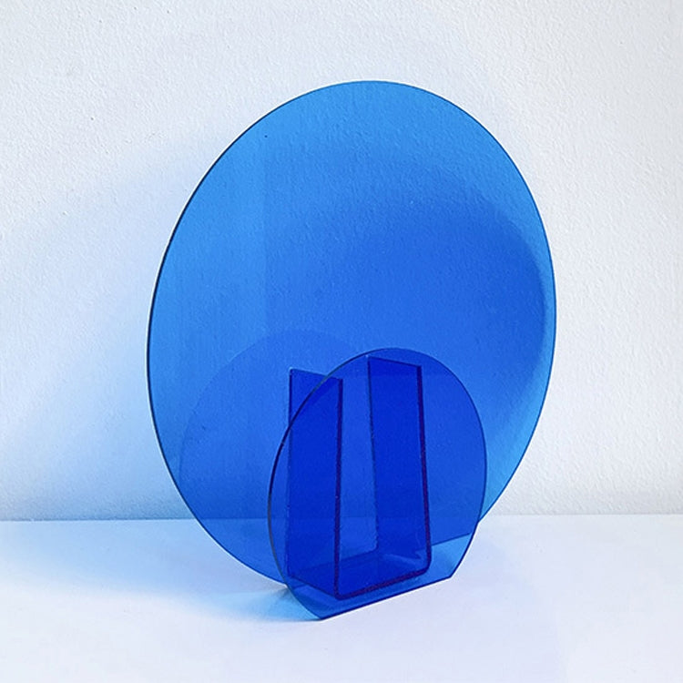 Blue Ball Magic Square Studio Background Ornament Photo Props, Translucent Blue Round Sheet, Translucent Blue Cross Circle, Blue Round Acrylic Ornament, Blue Square Acrylic Ornament, Acrylic Clock, Translucent Acrylic Clock, Blue Ball Rubik Cube       ...