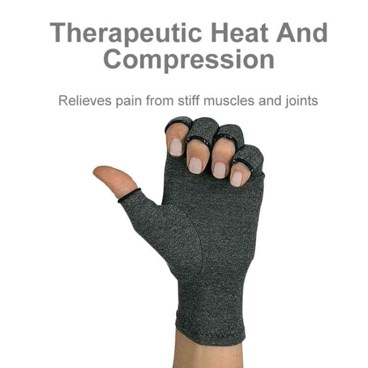 Half Finger Cycling Gloves Arthritis Pressure Health Gloves High Elastic Breathable Anti-edema Rehabilitation Riding Glov, L, M, S