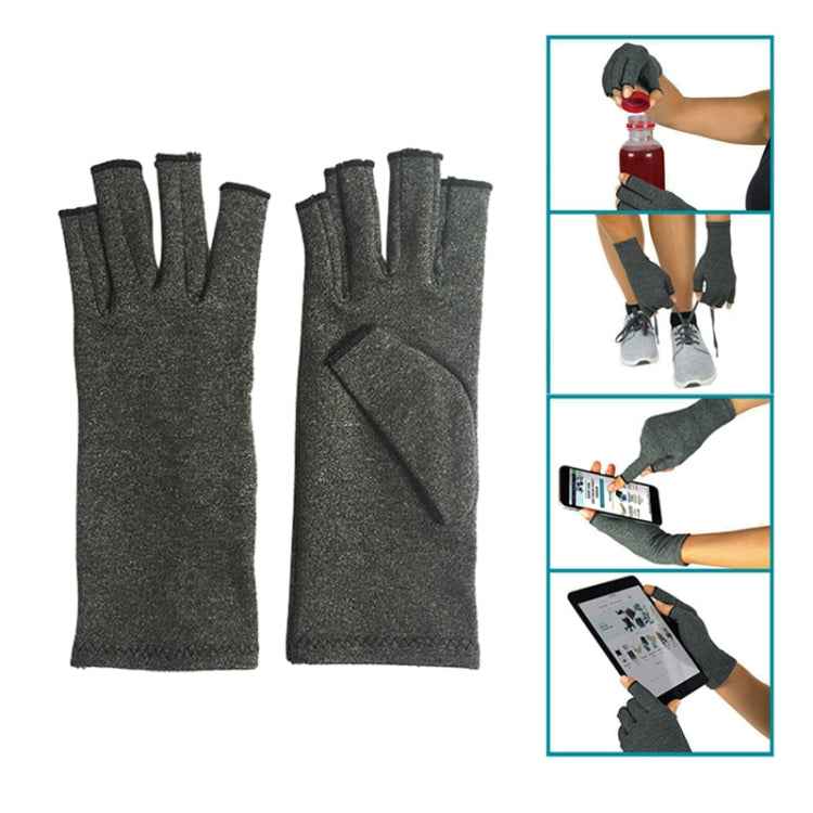 Half Finger Cycling Gloves Arthritis Pressure Health Gloves High Elastic Breathable Anti-edema Rehabilitation Riding Glov, L, M, S