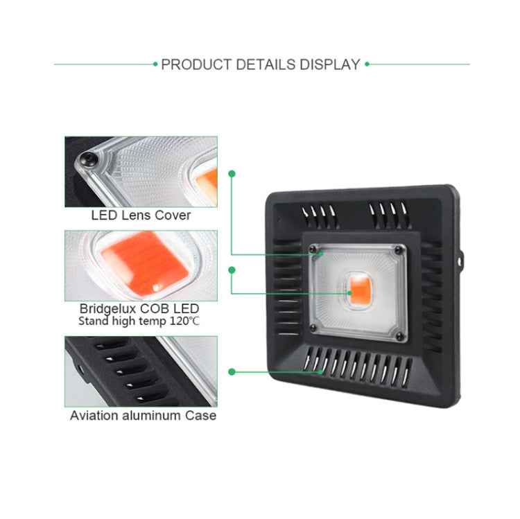 Ultra-Thin LED Plant Light, Full Spectrum COB Growth Light, Vegetable, Fruit & Flower Greenhouse Fill Light With Plug, 50W UK Plug, 100W UK Plug, 150W UK Plug, 50W US Plug, 100W US Plug, 150W US Plug, 50W EU Plug, 100W EU Plug, 150W EU Plug, 50W AU Plu...