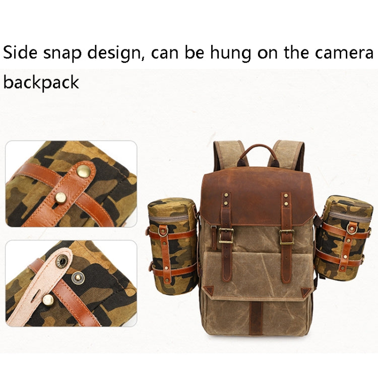 K-807 SLR Camera Storage Bag Waterproof Canvas Photography Liner Bag, S (Blue), L (Blue), S (Khaki), L (Khaki)