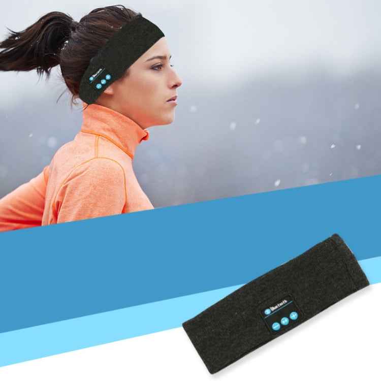 Bluetooth Headset Sports Headband Outdoor Running Yoga Sweat-Absorbent Headscarf, Black, Gray, Dark Gray, Red