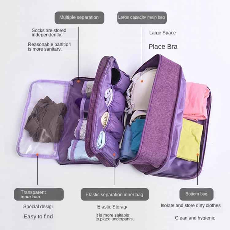 Bra Underwear Drawer Organizers Travel Storage Dividers Socks Briefs Cloth Case Clothing Wardrobe Box Bag