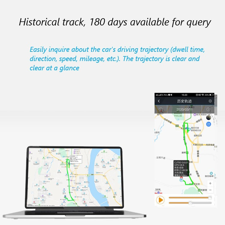 CJ750 Car OBD Interface GPS Locator Beidou Double-Mode Tracker Miniature Anti-Theft Device