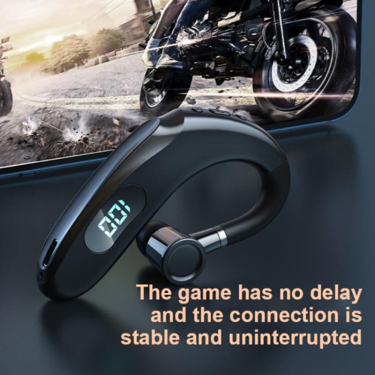 Q20 Bluetooth 5.2 Business Digital Display Sports Earhook Stereo Earphone, Q20 Black, Q20 White, Q20 Green, Q20 Pink, Q20 Yellow, Q20 Blue