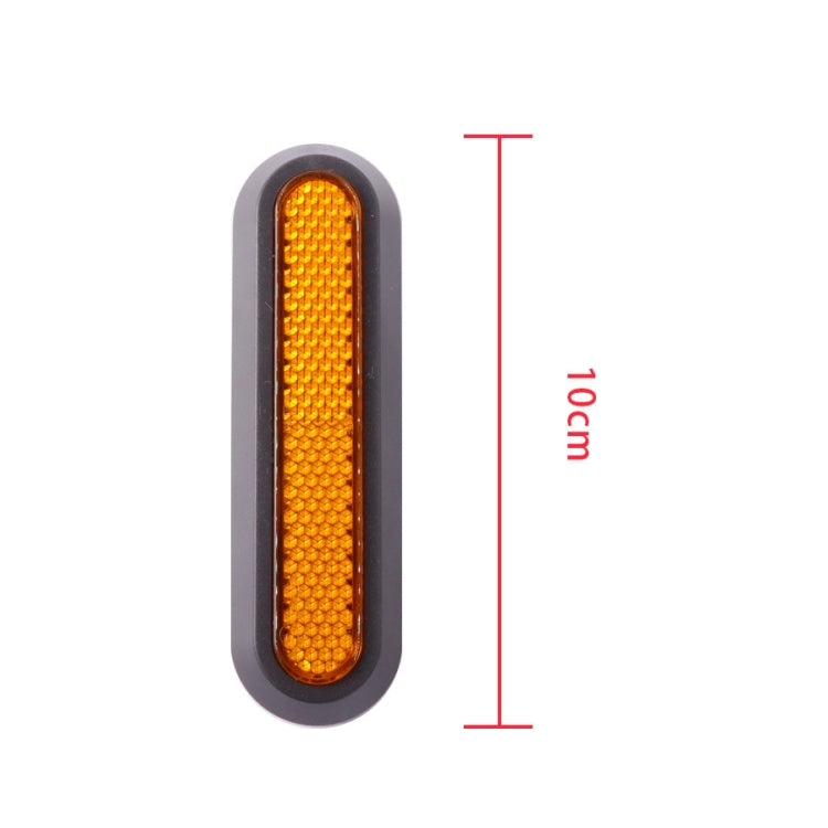 Electric Scooter Wheel Four-way Side Decorative Cover With Reflective Strips & Screws For Xiaomi Mijia 1S / Pro 2, Red, Yellow