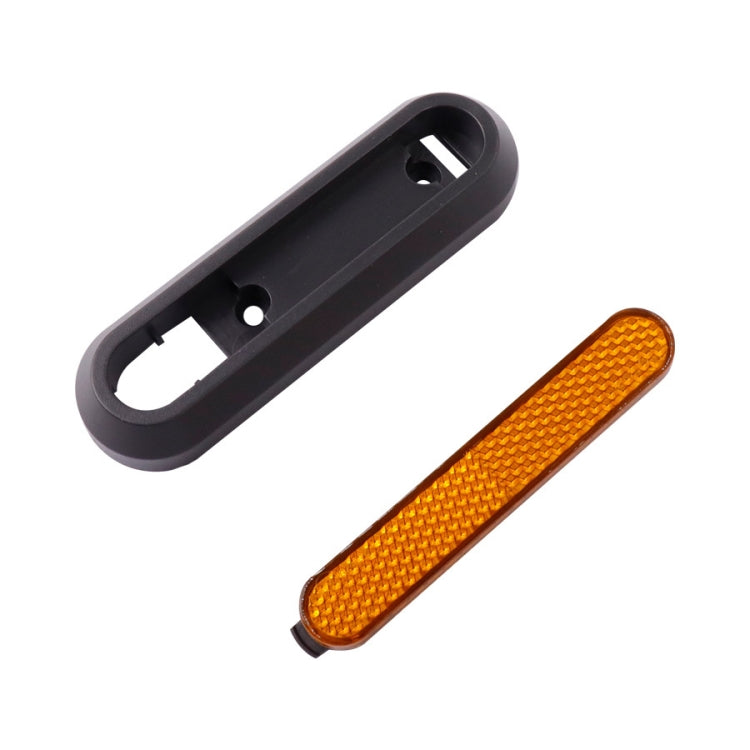 Electric Scooter Wheel Four-way Side Decorative Cover With Reflective Strips & Screws For Xiaomi Mijia 1S / Pro 2, Red, Yellow