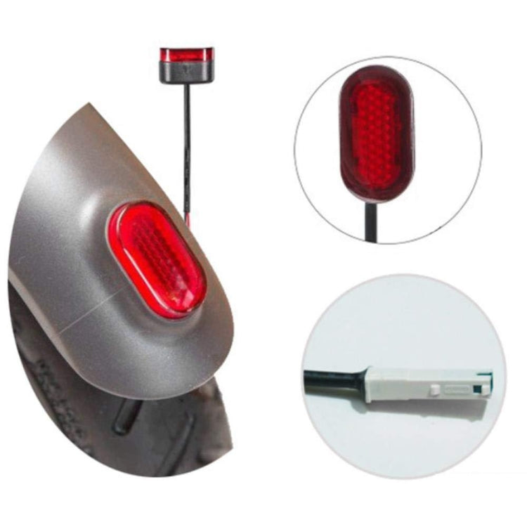 For Xiaomi Mijia M365 Scooter Rear Fending Plate Tail Light Brake Light With Cable & Chip, Tail Light
