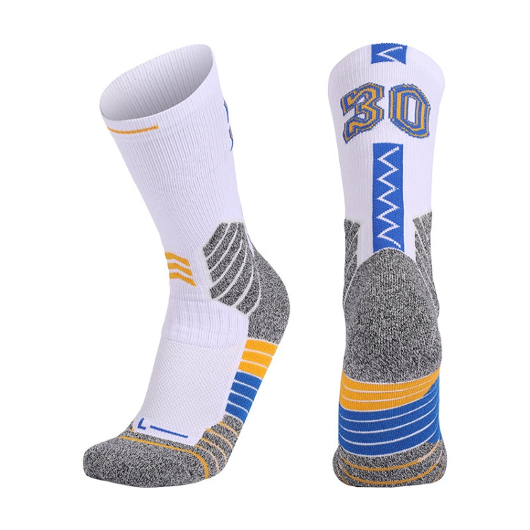 Men Terry Non-Slip Mid-Tube Sports Socks Basketball Socks, Adult  Free Size, Childrens Free Size