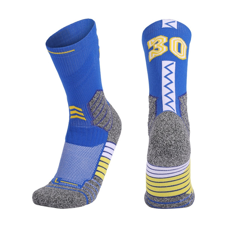 Men Terry Non-Slip Mid-Tube Sports Socks Basketball Socks, Adult  Free Size, Childrens Free Size