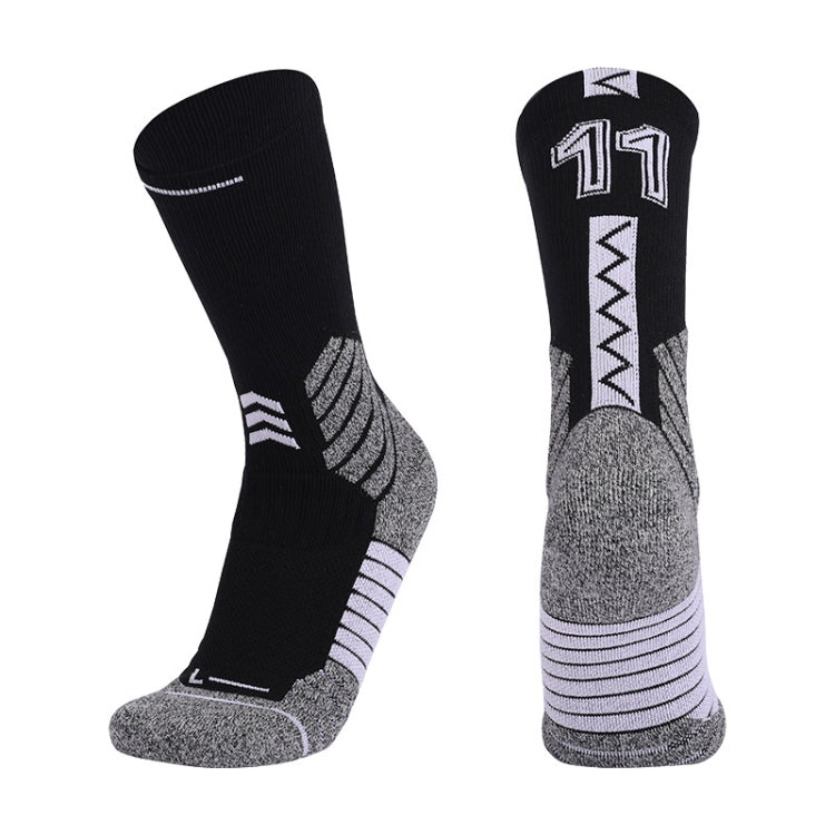Men Terry Non-Slip Mid-Tube Sports Socks Basketball Socks, Adult  Free Size, Childrens Free Size