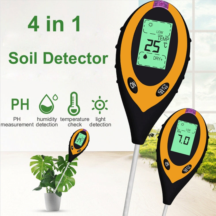 4 In 1 Soil Detector Electronic Soil PH Tester, 4 In 1