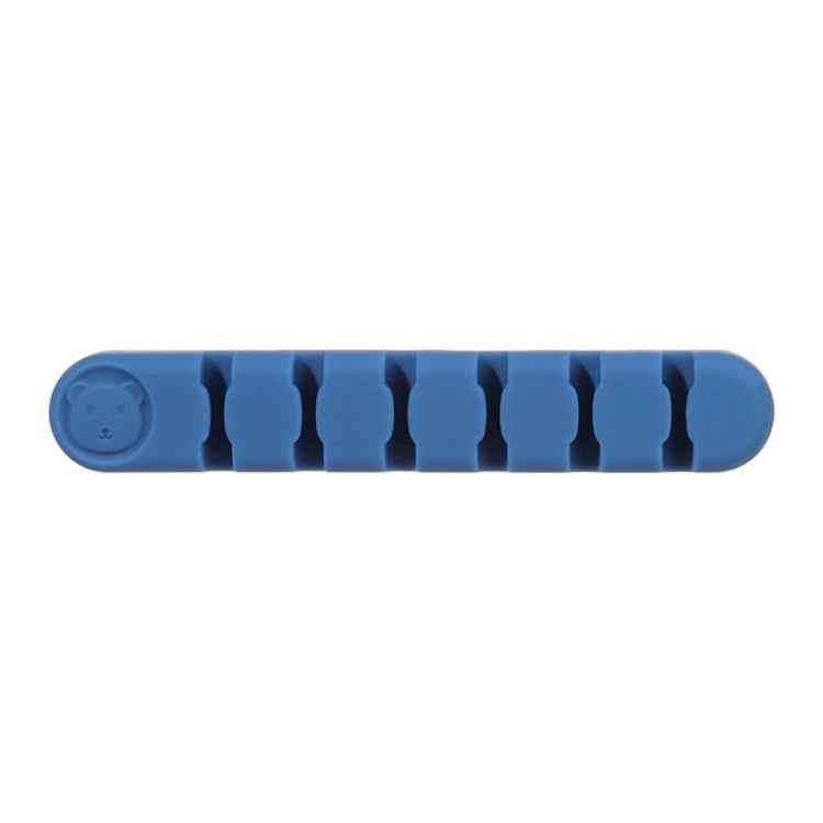 6 Holes Bear Silicone Desktop Data Cable Organizing And Fixing Device