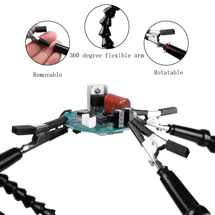 Six-Jaw Aluminum Alloy Soldering Station Repair Workbench