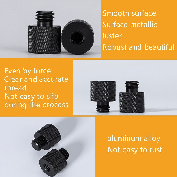 10 PCS Screw Adapter, 3/8 Female to 1/4 Male  Screw(Black), 3/8 Female to 1/4 Male  Screw(Blue), 3/8 Female to 1/4 Male  Screw(Red), 1/4 Female to 3/8 Male Screw (Black), 1/4 Female to 3/8 Male Screw (Blue), 1/4 Female to 3/8 Male Screw (Red)