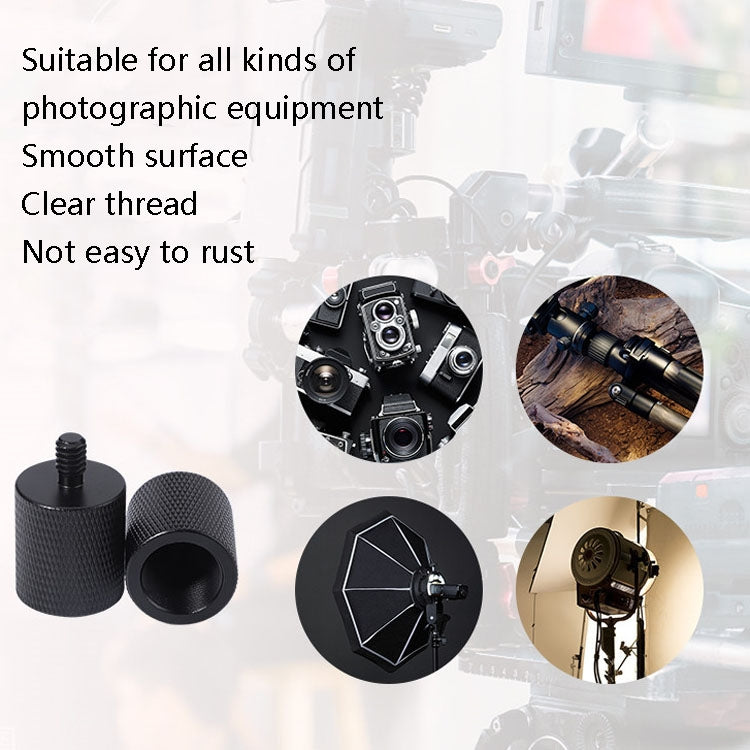 2 PCS Microphone Adapter Screw, F1 5/8-27 Female to 1/4 Male Screw, F10 5/8-27  Female to 3/8 Male Screw