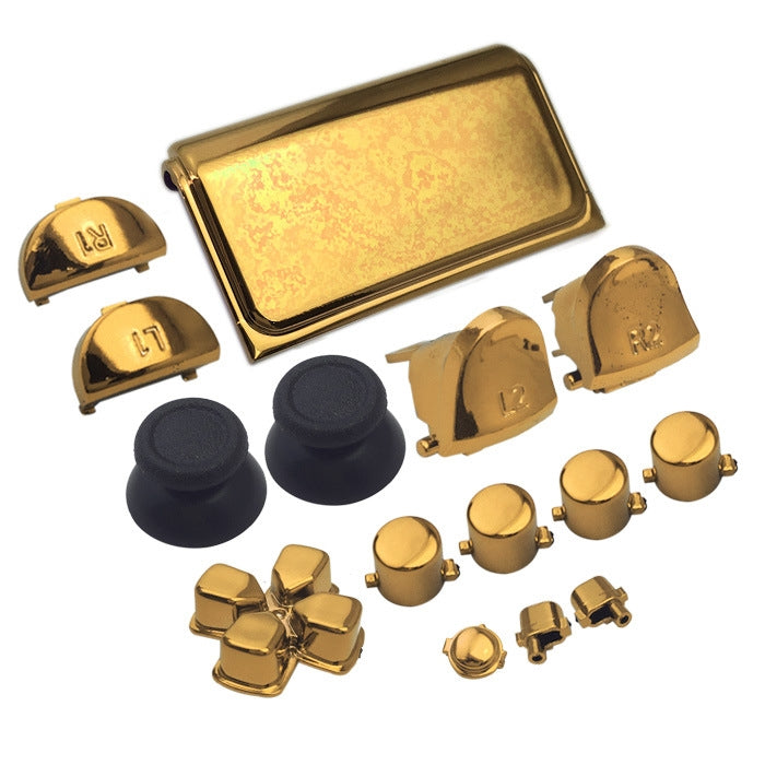 Electroplating Button Set For PS4 Slim, Red, Gold, Purple, Green, Blue, Silver