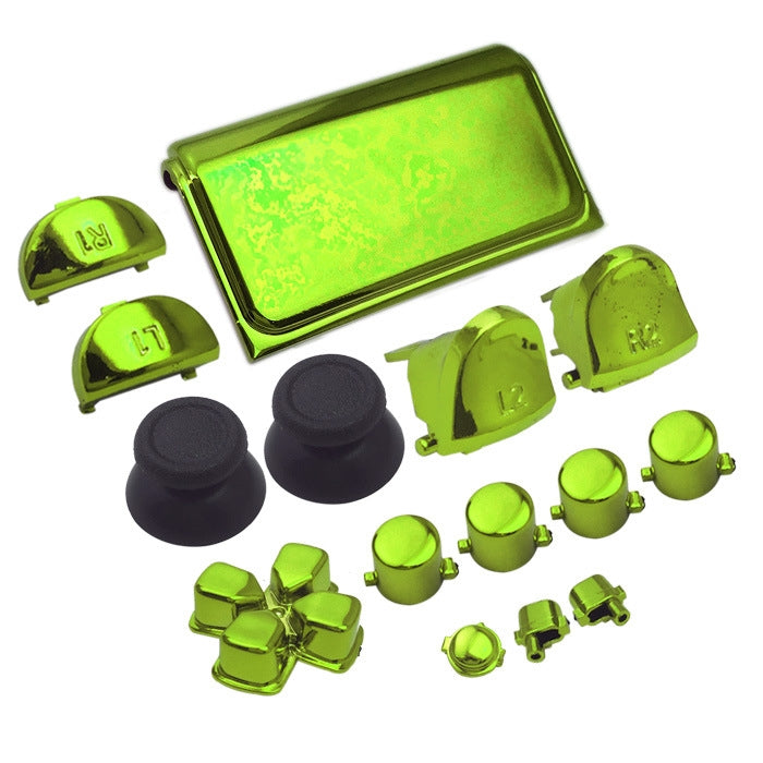 Electroplating Button Set For PS4 Slim, Red, Gold, Purple, Green, Blue, Silver