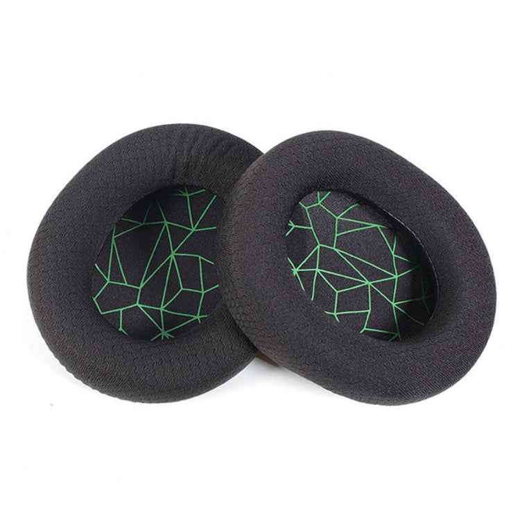 2pcs Sponge Headset Pad for Steelseries Arctis Pro / Arctis 3 / 5 / 7(Black Grey Leather)
