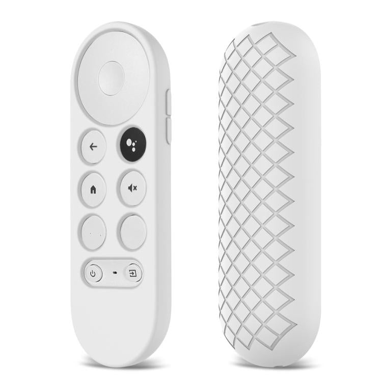 2 PCS Silicone Protective Shell for Google Chromecast 2020 Remote Control, (White), (Pink), Red), (Black), (Silver Gray), (Sky Blue)