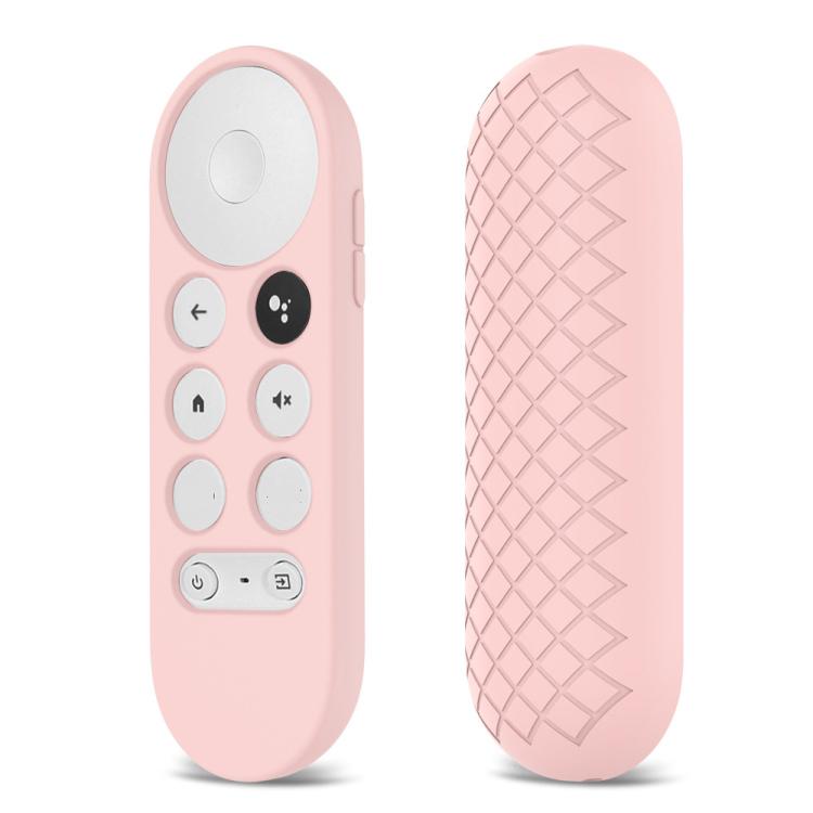 2 PCS Silicone Protective Shell for Google Chromecast 2020 Remote Control, (White), (Pink), Red), (Black), (Silver Gray), (Sky Blue)