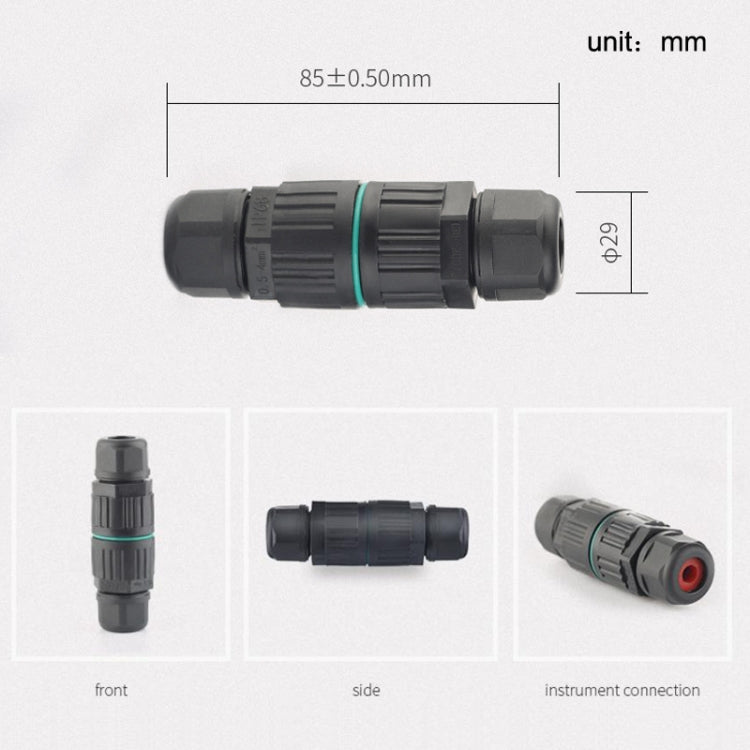 CDF-200/3 Waterproof Wire Connector, With 2 Pin Quick Connector, With 3 Pin Quick Connector, With 3 Pin Cold Pressure Terminal, With 5 Pin Cold Pressure Terminal