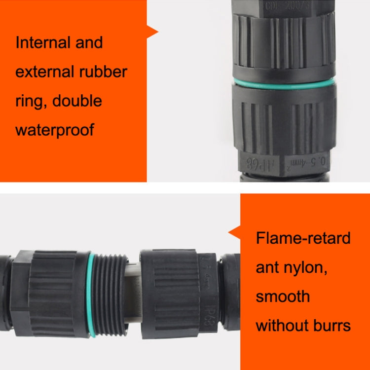 CDF-200/3 Waterproof Wire Connector, With 2 Pin Quick Connector, With 3 Pin Quick Connector, With 3 Pin Cold Pressure Terminal, With 5 Pin Cold Pressure Terminal
