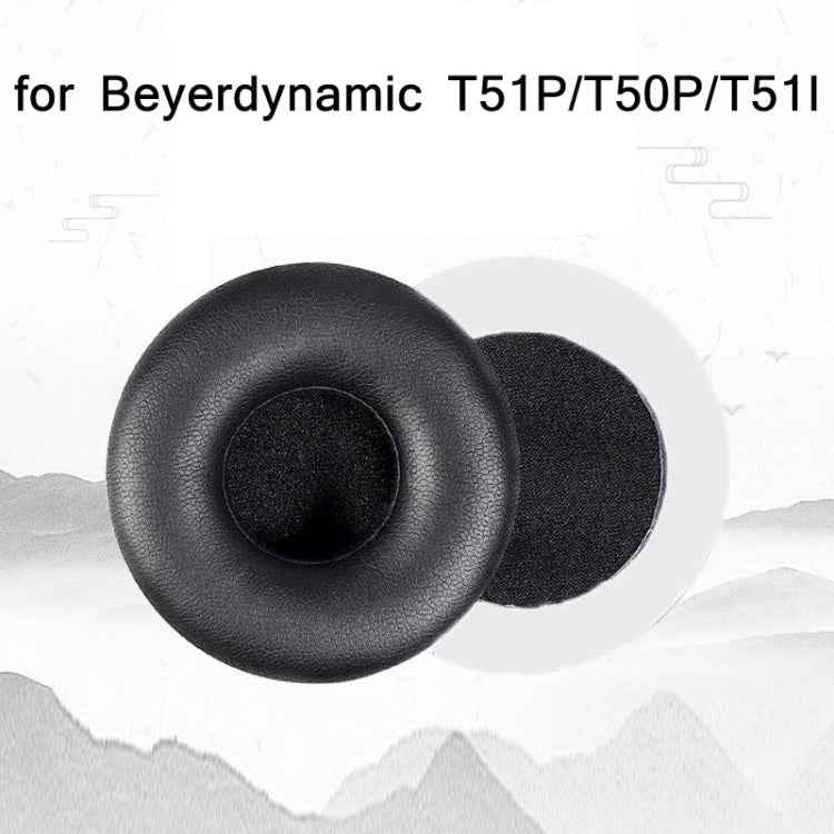 2pcs Protein Skin Sponge Earphone Cover For Beyerdynamic T51P/T50P/T51I