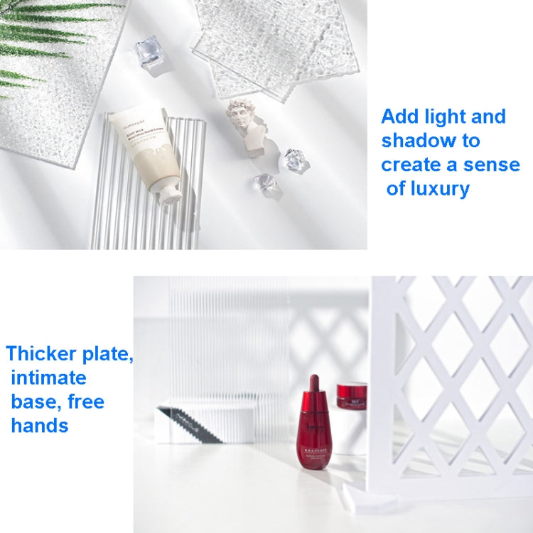 41 x 29cm Background Board Window Pane Light Shadow Plate, Diamond Lattice, Louver Window, Arc Window, Waffle Lattice, Circle