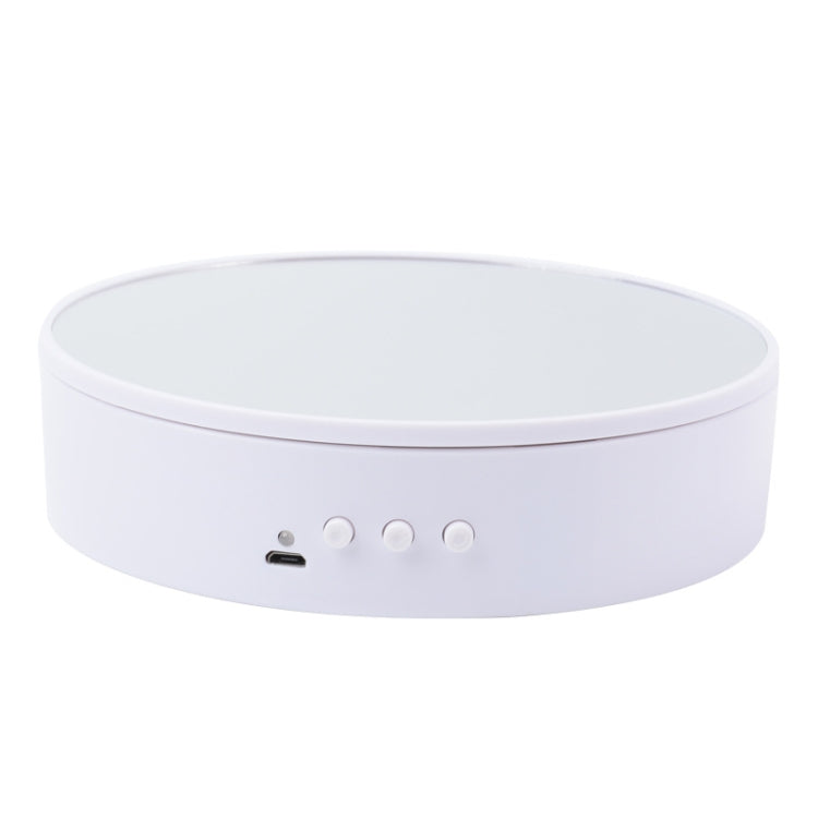 15cm Adjustable Speed Rotating Display Stand Props Turntable, White Mirror, Black Mirror, White Velvet, Black Velvet