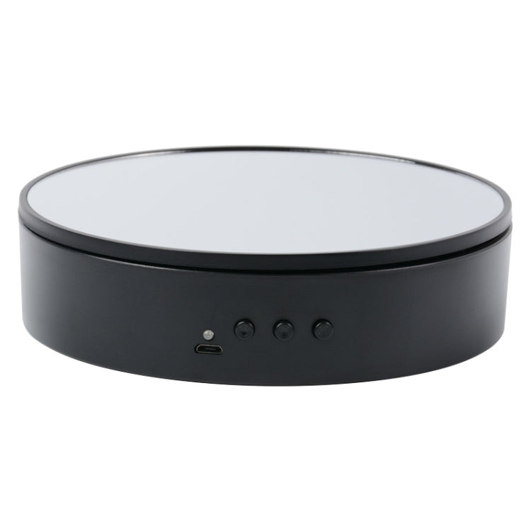 15cm Adjustable Speed Rotating Display Stand Props Turntable, White Mirror, Black Mirror, White Velvet, Black Velvet