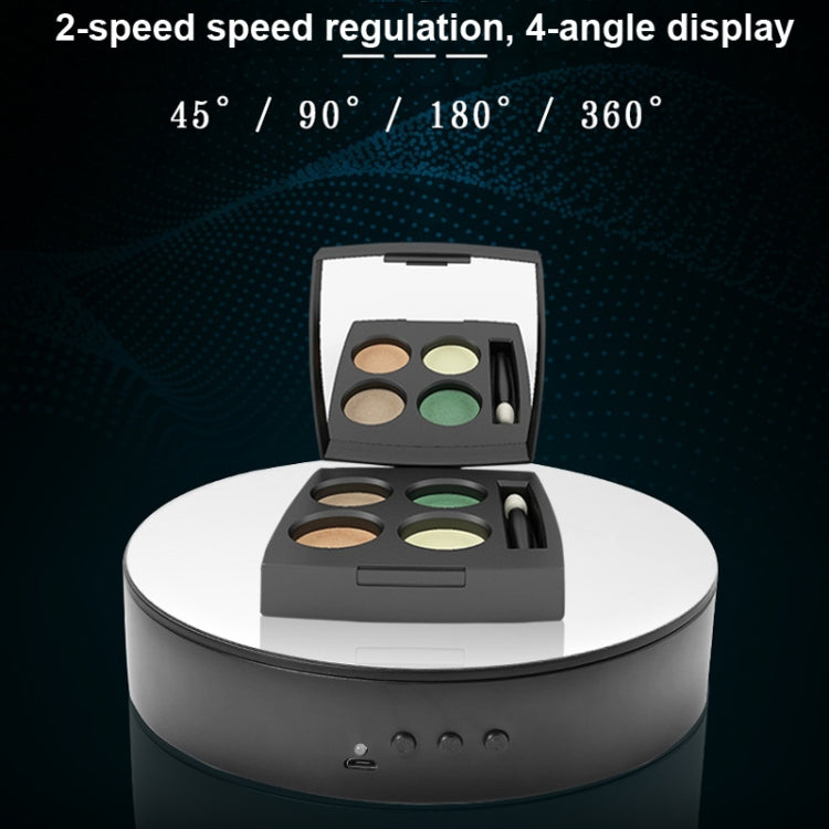 15cm Adjustable Speed Rotating Display Stand Props Turntable, White Mirror, Black Mirror, White Velvet, Black Velvet