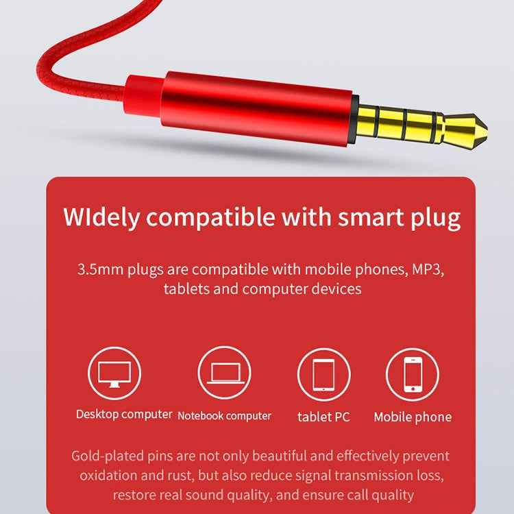 EN3900 3.5mm Plug In-Ear Wired Control Earphone with Mic