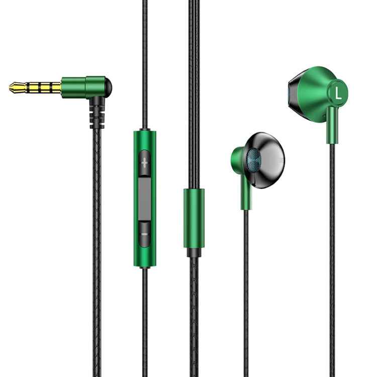 TS6800 3.5mm Metal Elbow Noise Cancelling Wired Game Earphone