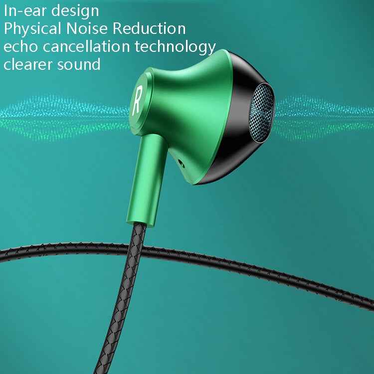 TS6800 3.5mm Metal Elbow Noise Cancelling Wired Game Earphone