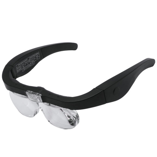 11537DC 1.5X / 2.5X / 3.5X / 5X Rechargeable LED Light Glasses Magnifier, 11537DC