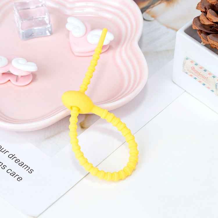20 PCS Silicone Data Cable Storage Strap Cable Organizer