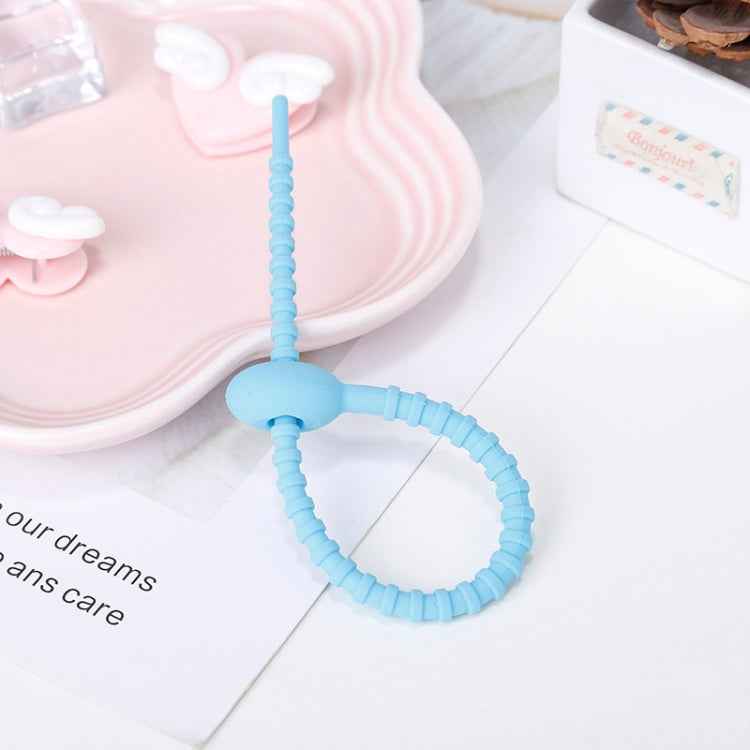 20 PCS Silicone Data Cable Storage Strap Cable Organizer