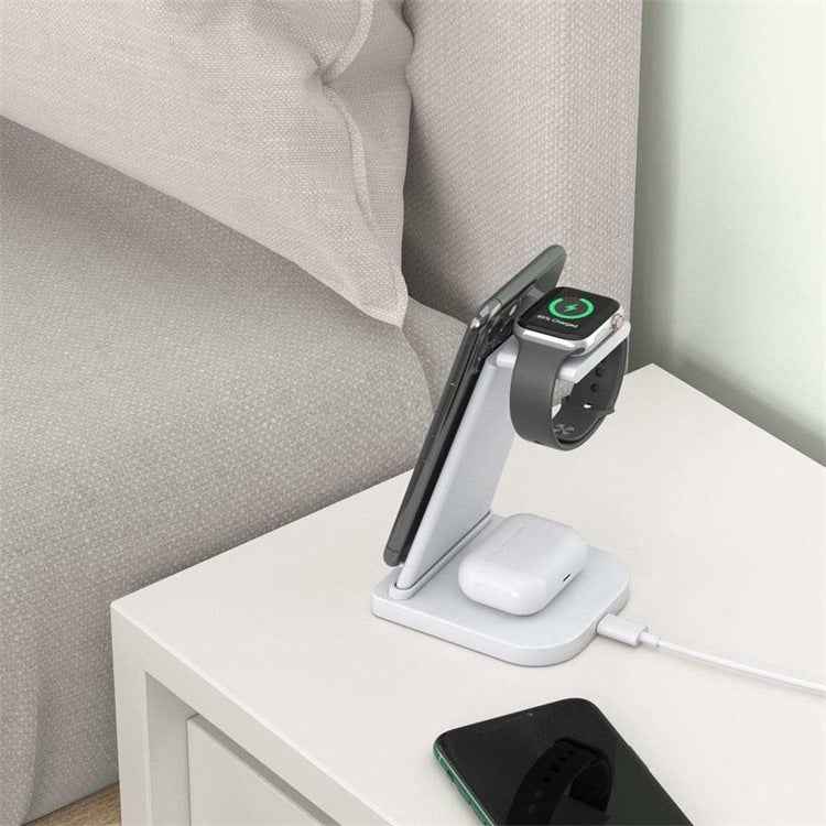 QGeeM QG-WC05 3 In 1 Portable Detachable Wireless Charger
