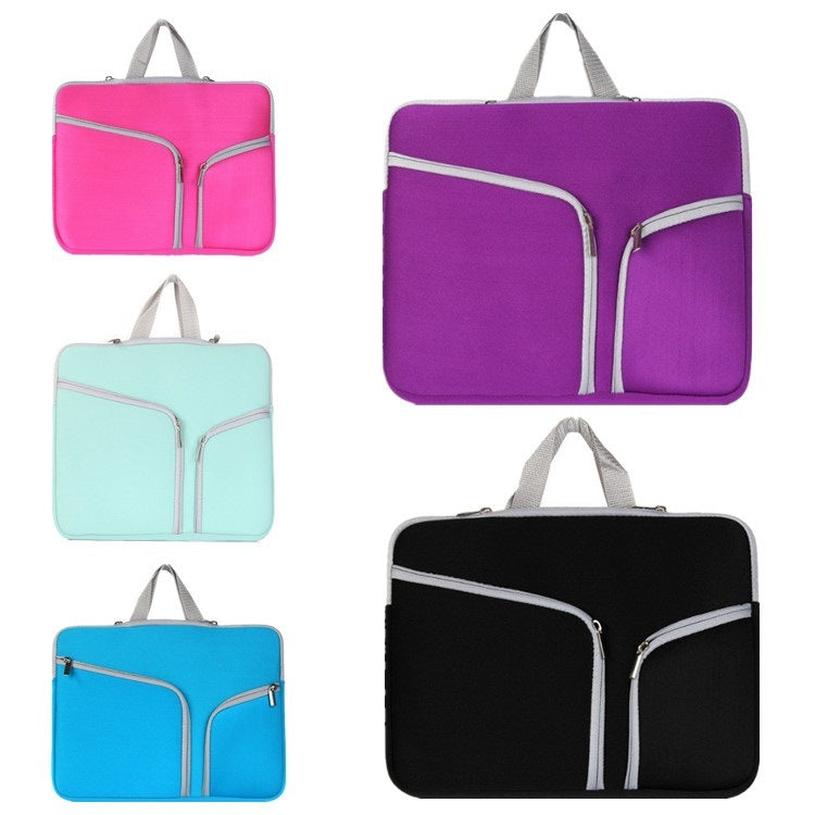 T228 Diving Material Computer Bag Multi-pocket Laptop Liner Bag, 11 Inch, 13 Inch, 14 Inch, 17 Inch, 10 Inch, 15.6 Inch