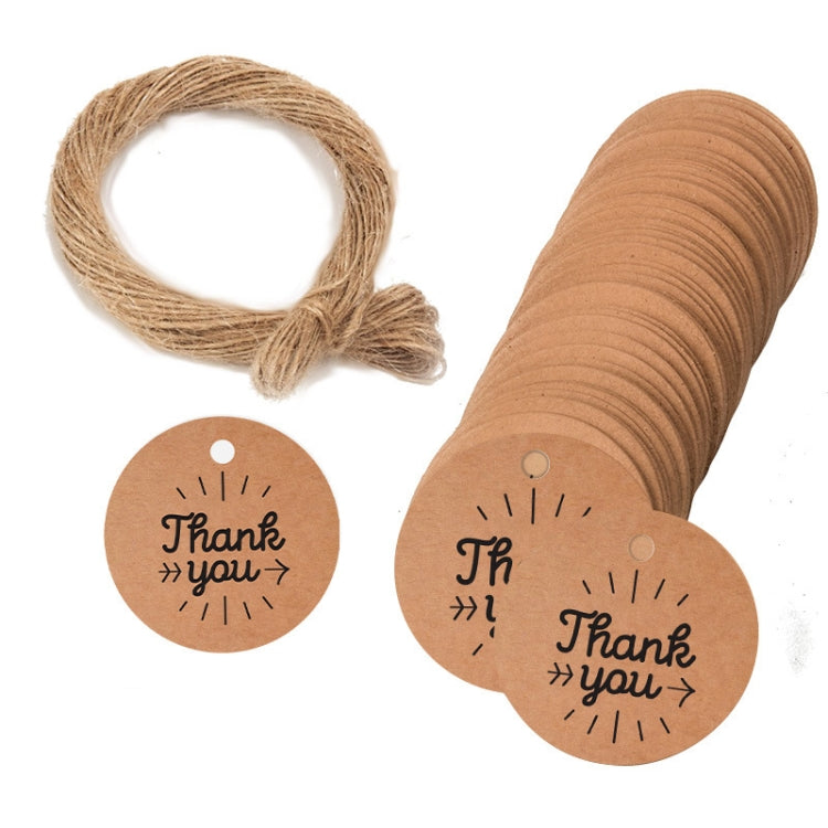 100pcs /Pack Kraft Paper Gift Tag With 20m Hemp Rope, L-01, L-02, L-03, L-04, L-05, L-06, L-07, L-08, L-09, L-10, L-11, L-12, L-13, L-14
