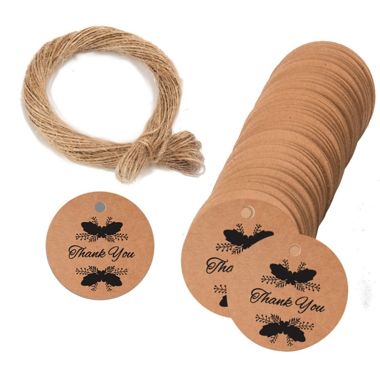 100pcs /Pack Kraft Paper Gift Tag With 20m Hemp Rope, L-01, L-02, L-03, L-04, L-05, L-06, L-07, L-08, L-09, L-10, L-11, L-12, L-13, L-14