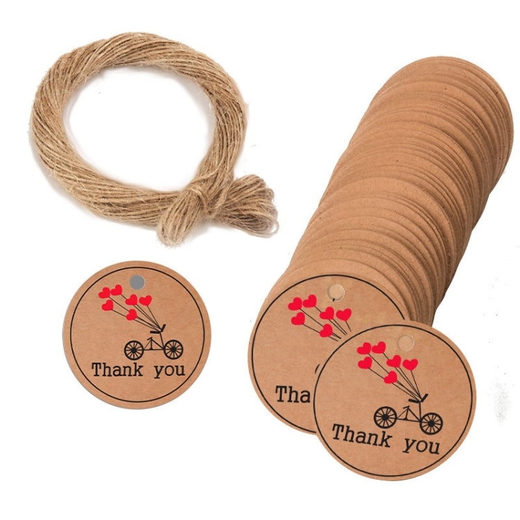 100pcs /Pack Kraft Paper Gift Tag With 20m Hemp Rope, L-01, L-02, L-03, L-04, L-05, L-06, L-07, L-08, L-09, L-10, L-11, L-12, L-13, L-14