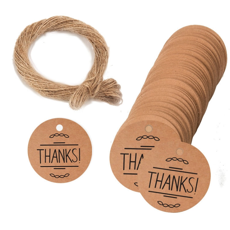 100pcs /Pack Kraft Paper Gift Tag With 20m Hemp Rope, L-01, L-02, L-03, L-04, L-05, L-06, L-07, L-08, L-09, L-10, L-11, L-12, L-13, L-14