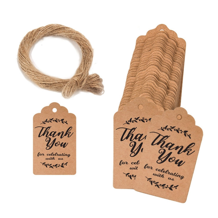 100pcs /Pack Kraft Paper Gift Tag With 20m Hemp Rope, L-01, L-02, L-03, L-04, L-05, L-06, L-07, L-08, L-09, L-10, L-11, L-12, L-13, L-14